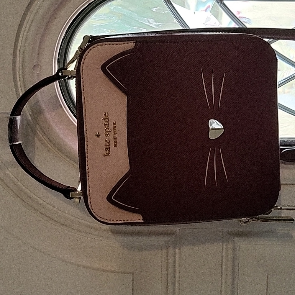 Perfect for Valentine's Bag Kate Spade Meow Cat Daisy Vanity Crossbody Purse